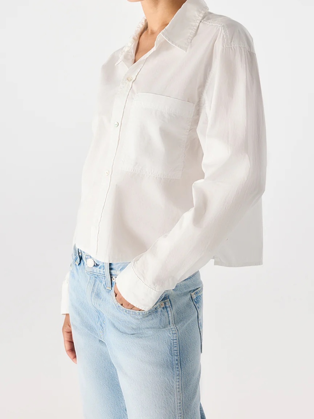 Amo Ruth crop button down L - Picture 3 of 8